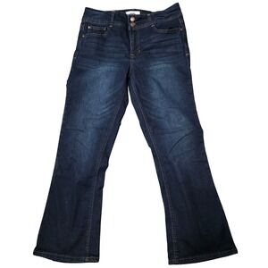 Angels Womens Dark Wash Bootcut Jeans Size 12 short